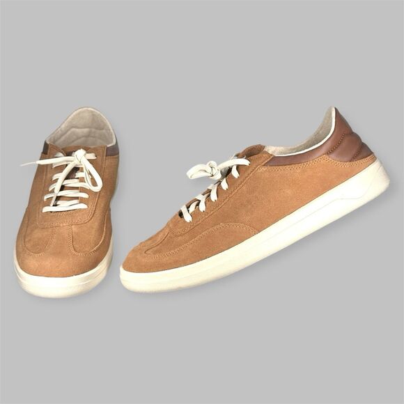 OluKai Men's Punini Suede Sneakers Shoes Size 12 Tan / Toffee Casual Comfort